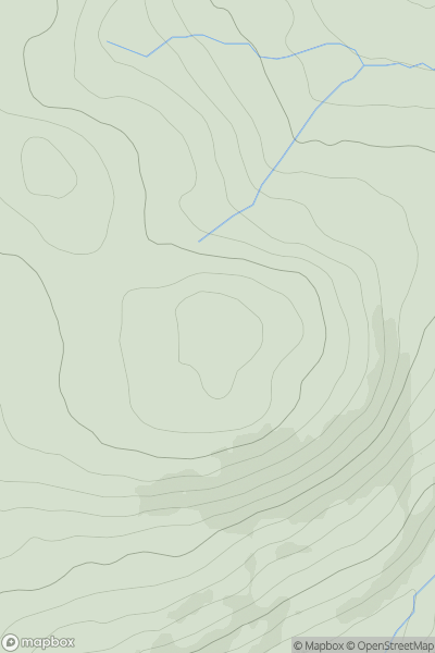 Thumbnail image for Cnoc Reamhar [Knapdale and Kintyre] [NR711338] showing contour plot for surrounding peak